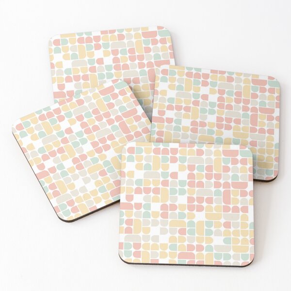 Artikelvorschau, Geometric elements in pastel color palette in repeated asymmetrical pattern entworfen und verkauft von acidmit.