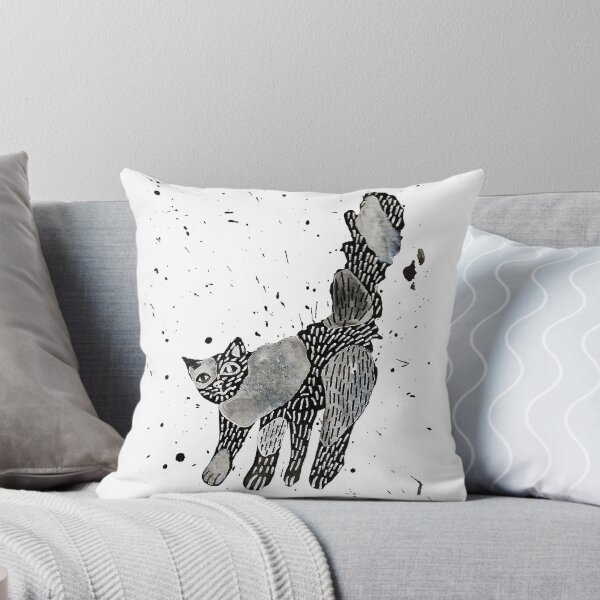 Item preview, Scaredy Cat Abstract Ink Art designed and sold by Lydia-Artwork.