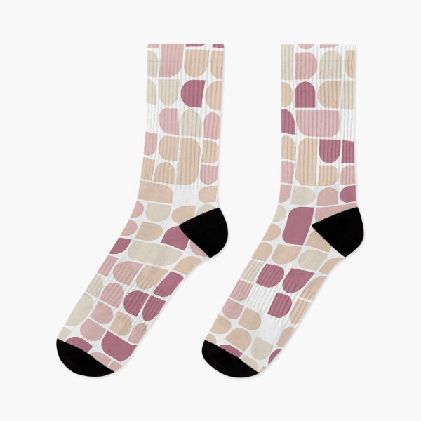 Item preview, Repeated asymmetrical pattern with geometric elements in pastel color palette designed and sold by acidmit.