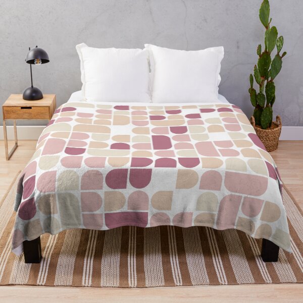 Item preview, Repeated asymmetrical pattern with geometric elements in pastel color palette designed and sold by acidmit.