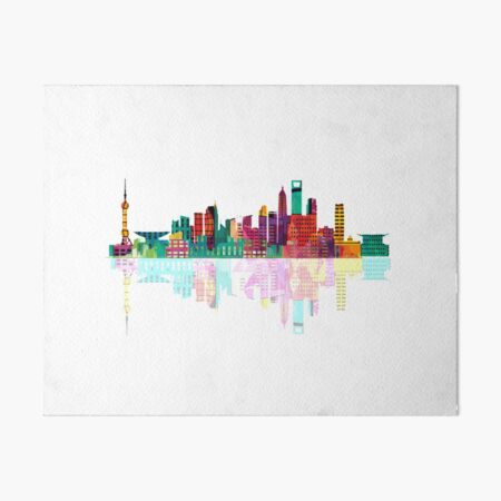 Artikel-Vorschau von Die Skyline von Detroit ist bunt, designt und verkauft von 3 T.