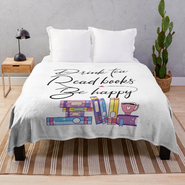Item preview, Drink Tea Read Books Be Happy designed and sold by CreativaArt-.