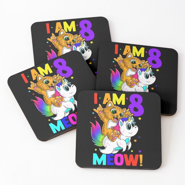 Item preview, I am 8 meow!  designed and sold by mermaidselina.