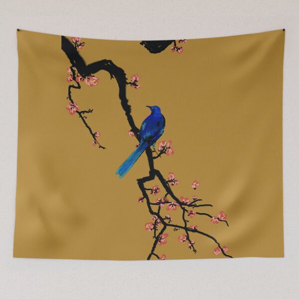 Item preview, Blue bird in a Cherry blossom tree. designed and sold by Modartisto.