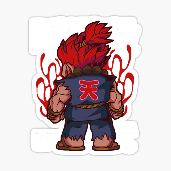 Akuma Taunt For Destruction | Sticker