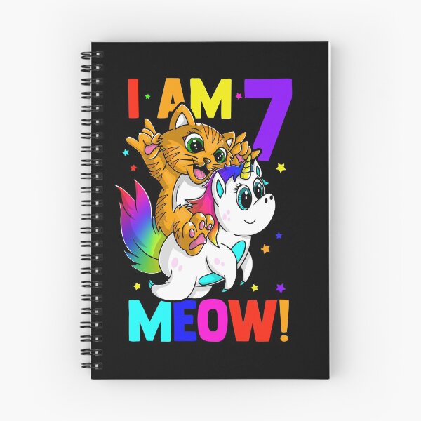 Item preview, I am 7 meow!  designed and sold by mermaidselina.