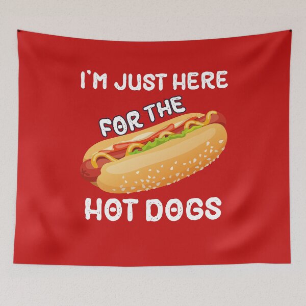 Item preview, I'm Just Here For The Hot Dogs Funny Summer Hotdog BBQ Gift designed and sold by marcek.
