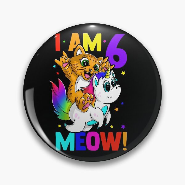 Item preview, I am 6 meow!  designed and sold by mermaidselina.