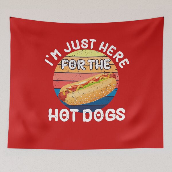 Item preview, I'm Just Here For The Hot Dogs Funny Summer Hotdog BBQ Gift designed and sold by marcek.