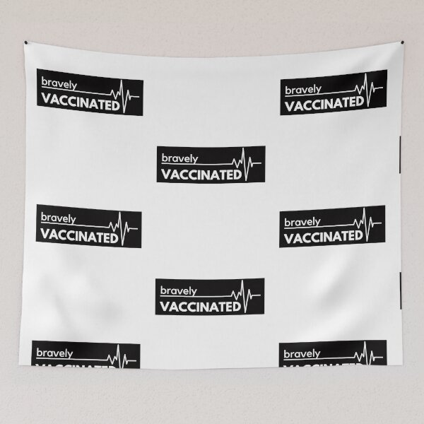 Item preview, Bravely vaccinated lite 2021 designed and sold by gloriaC CREATE.