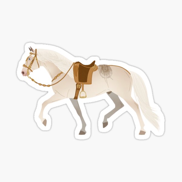 Aperçu de l'œuvre Baroque Cremello Lusitano - Rampaige équin créée et vendue par equinerampaige.