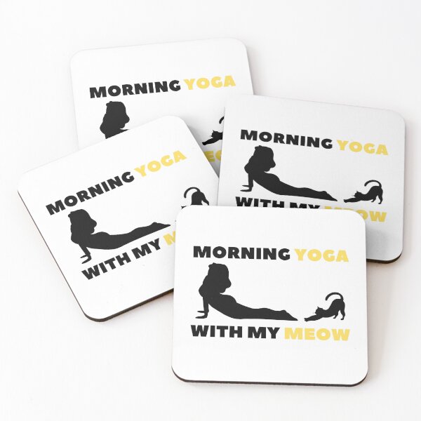 Item preview, Morning Yoga With My Meow designed and sold by momsnpops.