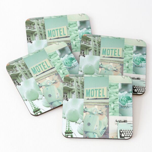 Item preview, light green aesthetic collage.  designed and sold by Random fandom Supplies.
