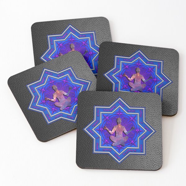 Item preview, Yoga Zen Lotus Mandala Design Beautiful Purple & Blue Graphic Meditation designed and sold by tamdevo1.
