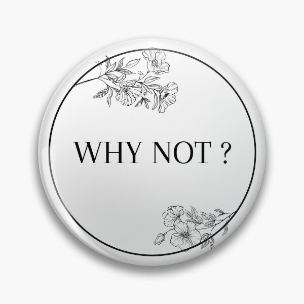Item preview, Why Not Flower Circle White designed and sold by buttercuppoppy.