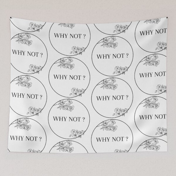 Item preview, Why Not Flower Circle White designed and sold by buttercuppoppy.