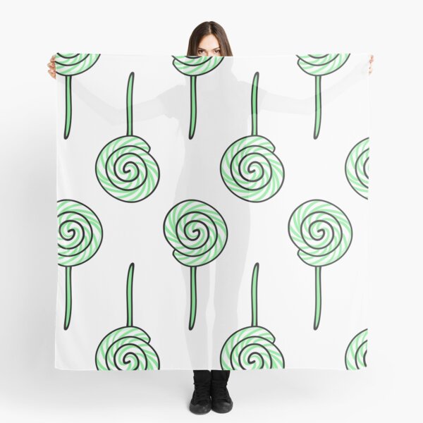 Mint Cream Lollipop Scarf