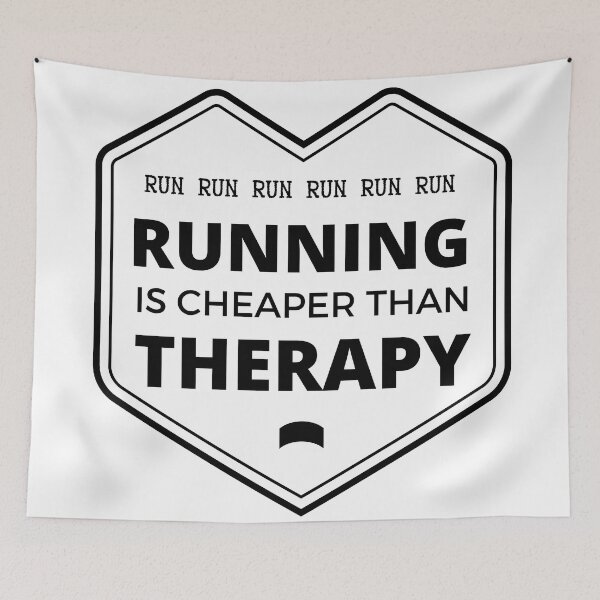 Item preview, Running Is Cheaper Than Therapy  designed and sold by Shash31.