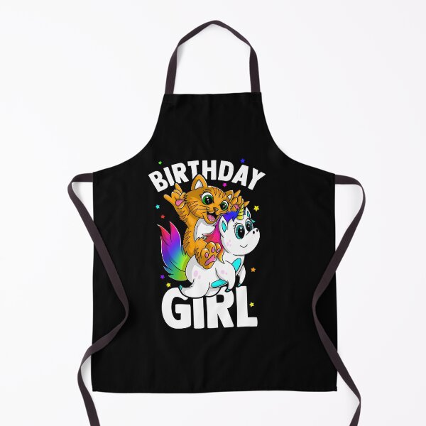 Item preview, Birthday girl cat on unicorn designed and sold by mermaidselina.