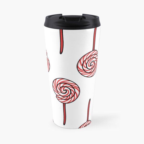 Strawberry Cream Lollipop Travel Mug