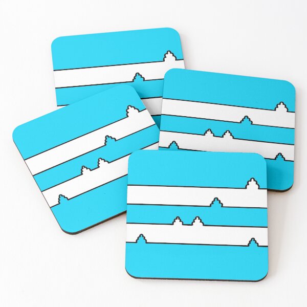 Item preview, Black and White Minimal Landscape on Light Blue Board designed and sold by Istvan Ocztos.