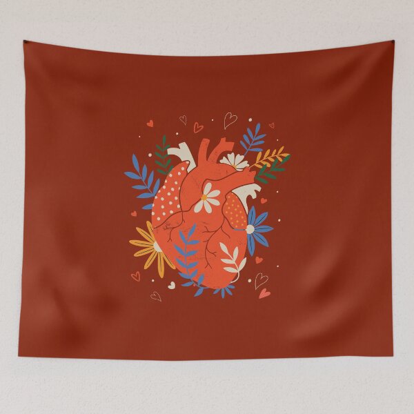 Item preview, Valentines floral heart designed and sold by Piztees.
