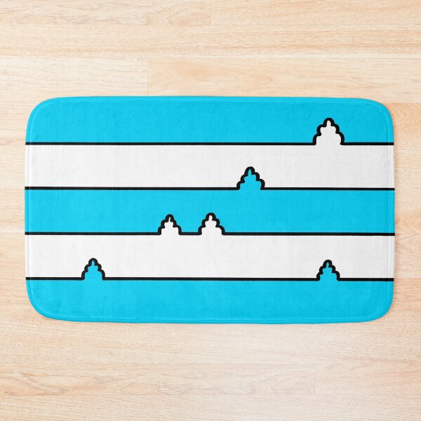 Item preview, Black and White Minimal Landscape on Light Blue Board designed and sold by Istvan Ocztos.
