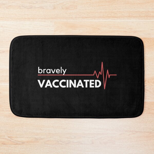 Item preview, Bravely vaccinated dark 2021 designed and sold by gloriaC CREATE.