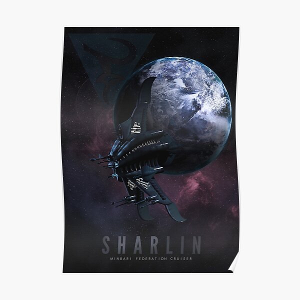 Babylon 5 - Minbari Sharlin Cruiser Poster