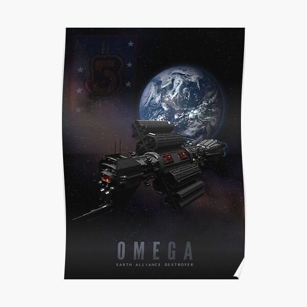 Babylon 5 - Earth Alliance Omega Destroyer Poster