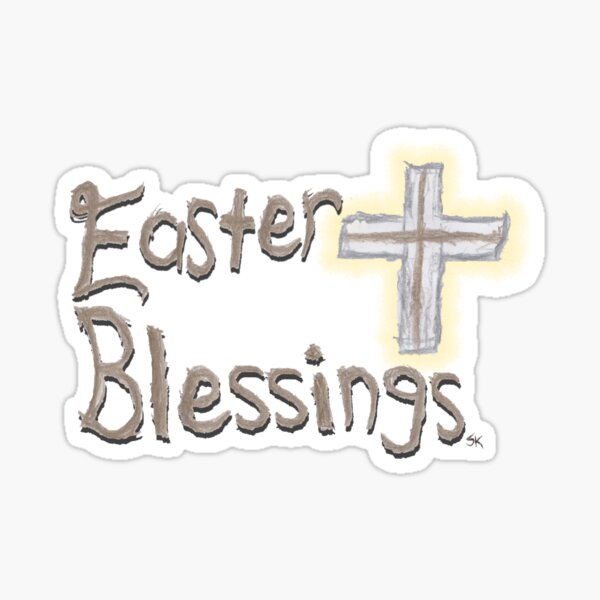 Easter Blessings Sticker