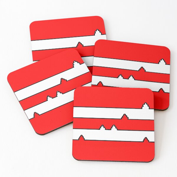 Item preview, Black and White Minimal Landscape on Red Board designed and sold by Istvan Ocztos.