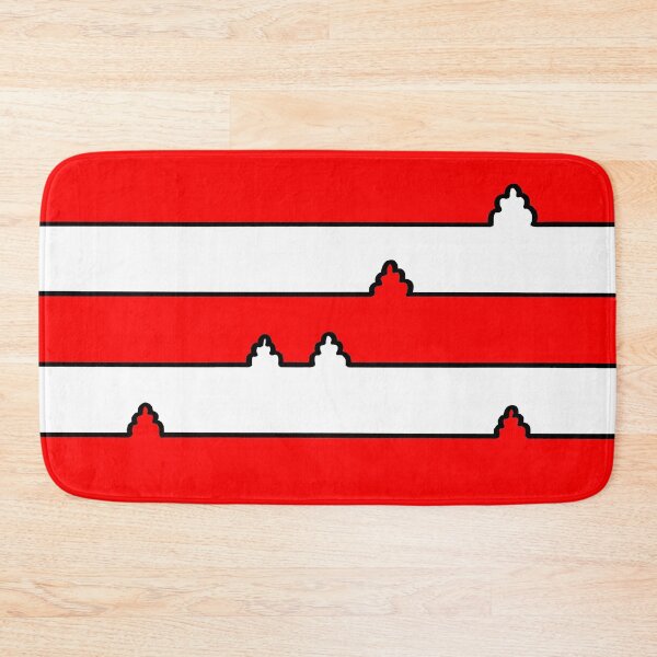 Item preview, Black and White Minimal Landscape on Red Board designed and sold by Istvan Ocztos.