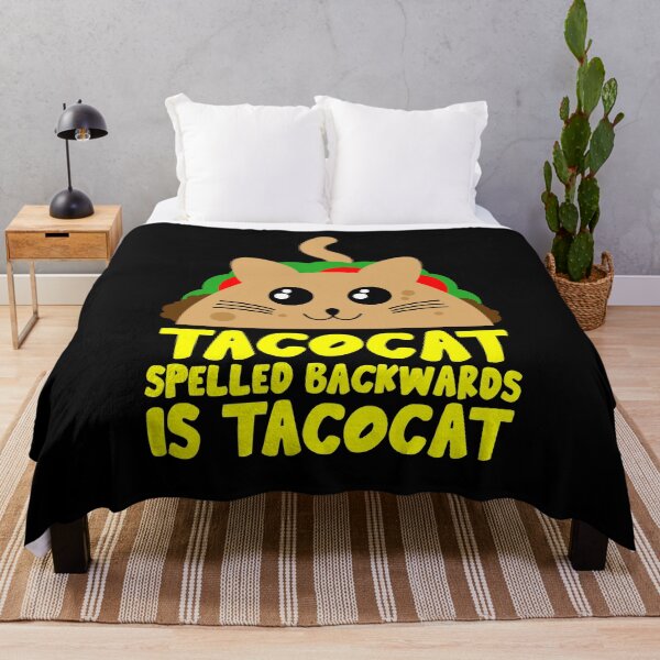 Artikelvorschau, Tacocat rückwärts geschrieben ist Tacocat Palindrome Funny Cat entworfen und verkauft von juvajay.