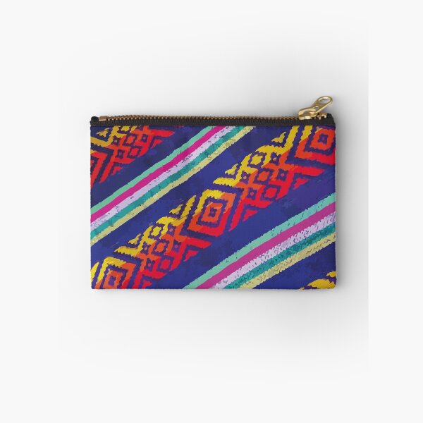 Item preview, Cambaya Azul woven authentic mexican fabric blue stripes rebozo designed and sold by T-Mex.