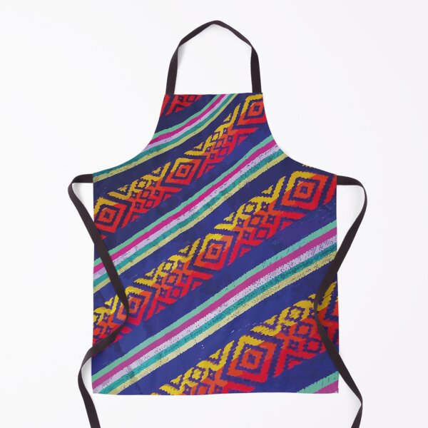 Item preview, Cambaya Azul woven authentic mexican fabric blue stripes rebozo designed and sold by T-Mex.