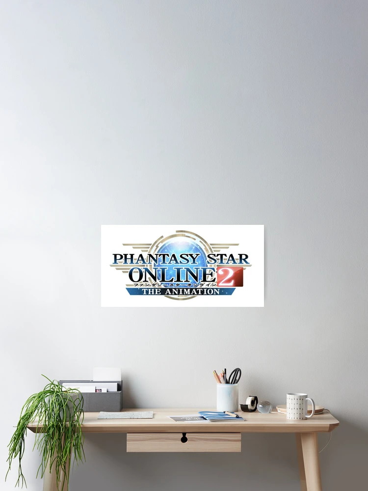 Imagen 2 de 3, Póster con la obra PSO2: Logotipo, diseñada y vendida por Animos.