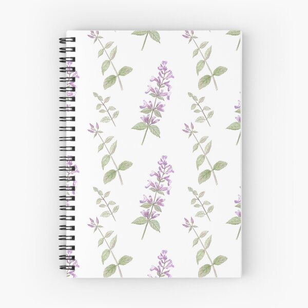 Item preview, Lemon balm pattern on white designed and sold by Flowersforbear.