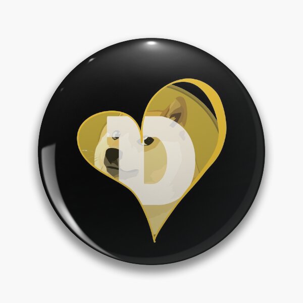 Item preview, Love Dogecoin Heart Doge Lover Funny Meme Dog Coin Gift designed and sold by trendo.