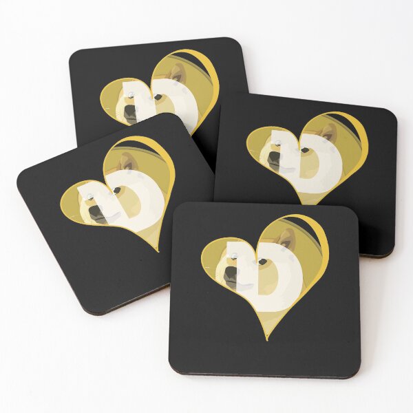 Item preview, Love Dogecoin Heart Doge Lover Funny Meme Dog Coin Gift designed and sold by trendo.