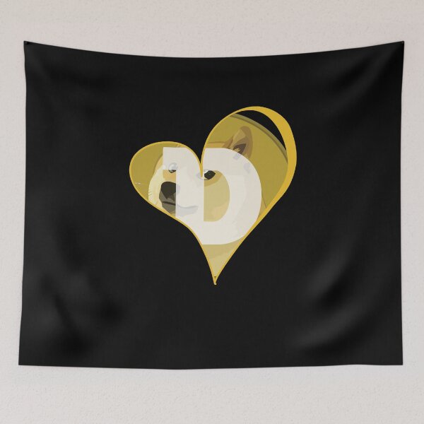 Item preview, Love Dogecoin Heart Doge Lover Funny Meme Dog Coin Gift designed and sold by trendo.