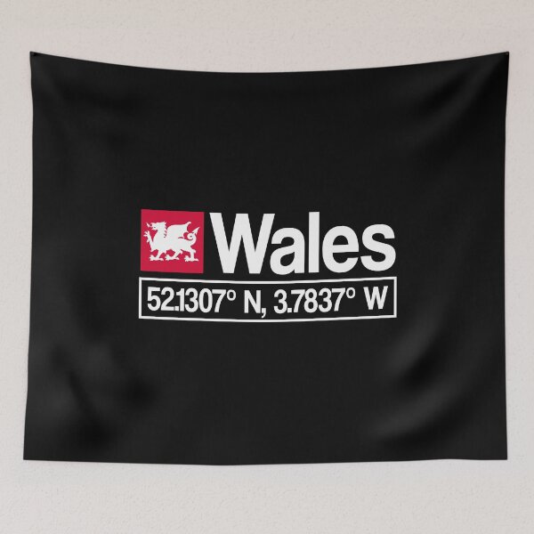 Item preview, Wales GPS Coordinates Welsh Cymru designed and sold by juvajay.