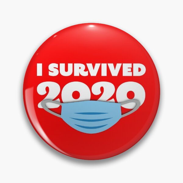 Item preview, I survived 2020 - Quarantine 2020, Face mask, Pandemic Survivor, blue face mask designed and sold by ApparelEveryday.
