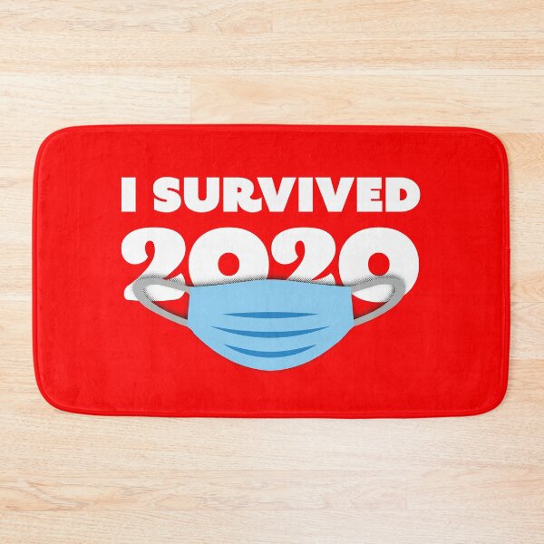 Item preview, I survived 2020 - Quarantine 2020, Face mask, Pandemic Survivor, blue face mask designed and sold by ApparelEveryday.