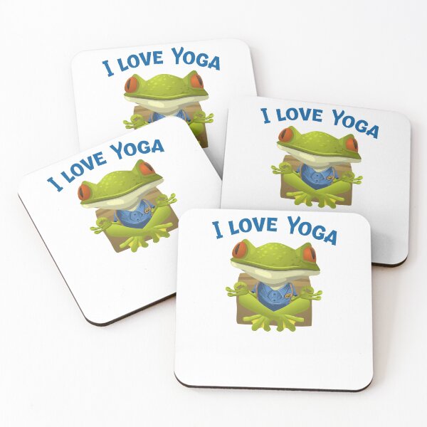 Item preview, Yoga Frog - I love Yoga  designed and sold by Fit & Fun  Gallery.