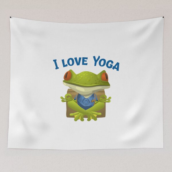 Item preview, Yoga Frog - I love Yoga  designed and sold by Fit & Fun  Gallery.