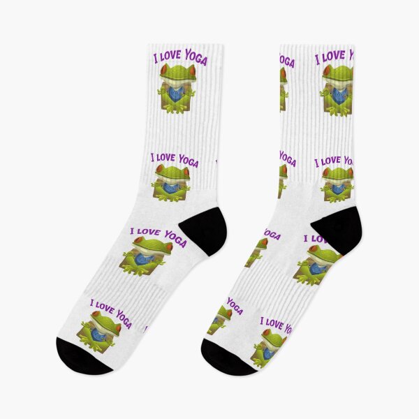 Item preview, Yoga Frog - I love Yoga (p) designed and sold by Fit & Fun  Gallery.