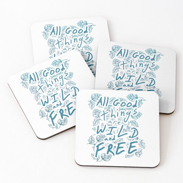 Item preview, Inspirational Cute Wild Nature Freedom Positivity Quote designed and sold by sillyquestions.