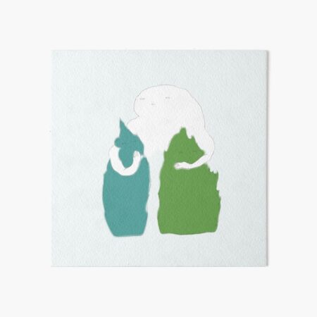 Cloud Mother and Two Trees Art Board Print