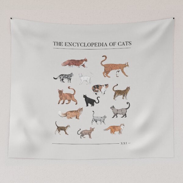 Item preview, THE ENCYCLOPEDIA OF CATS | Vintage Art designed and sold by pamelawille.